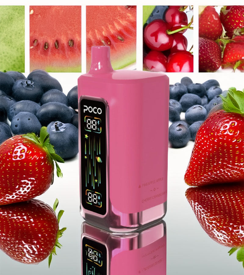Poco FR 80000 – Strawberry Watermelon & Strawberry Raspberry Kiwi & Pineapple Apple & Cherry Cranberry 5%