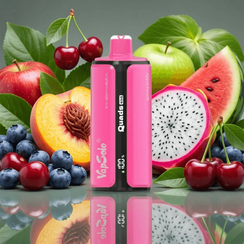 VapSolo Quads 80000 – Apple Peach & Blueberry Watermelon & Dragon Fruit Banana Cherry & Solo#1 5%