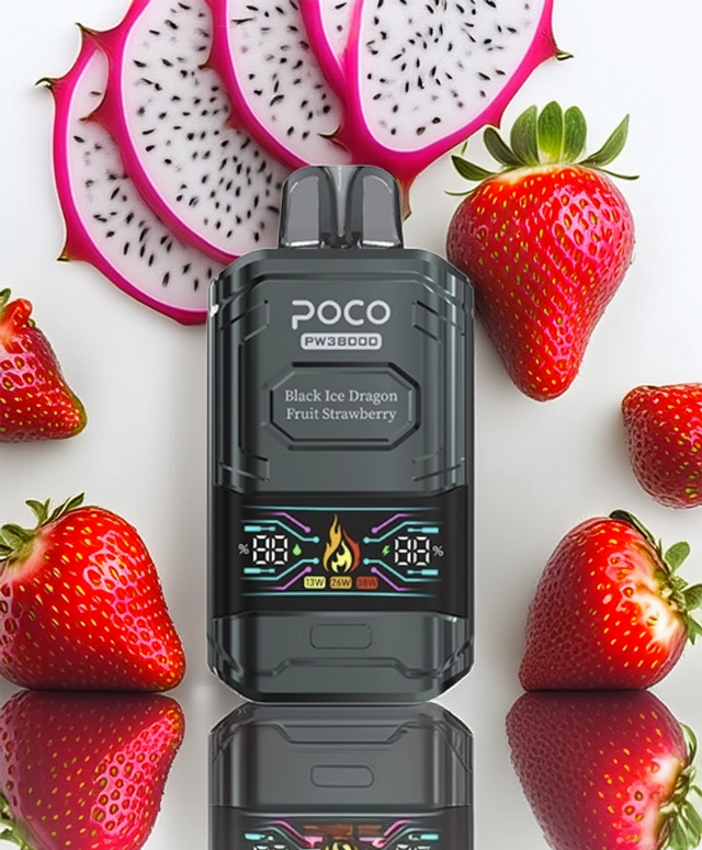 Poco PW 38000 – Black Ice Dragon Fruit Strawberry 5%