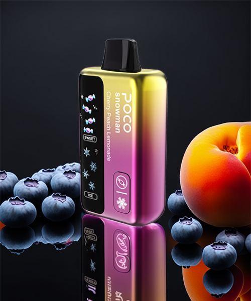 Poco Snowman 70000 – Cherry Peach Lemonade 5%